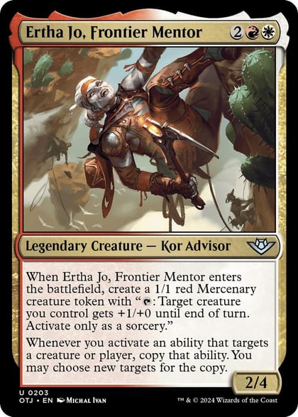 Ertha Jo, Frontier Mentor, Outlaws of Thunder Junction 203