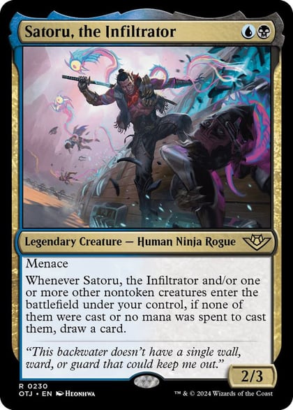 Satoru, the Infiltrator, Outlaws of Thunder Junction 230