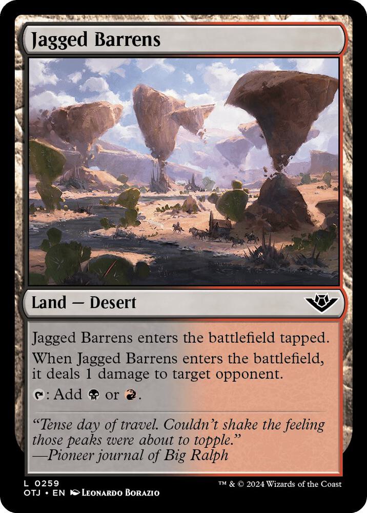 Jagged Barrens, Outlaws of Thunder Junction 259