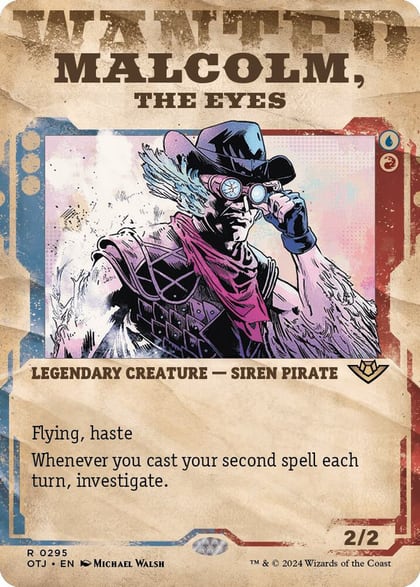 Malcolm, the Eyes (Showcase), Outlaws of Thunder Junction 295