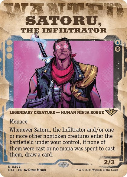 Satoru, the Infiltrator (Showcase), Outlaws of Thunder Junction 298