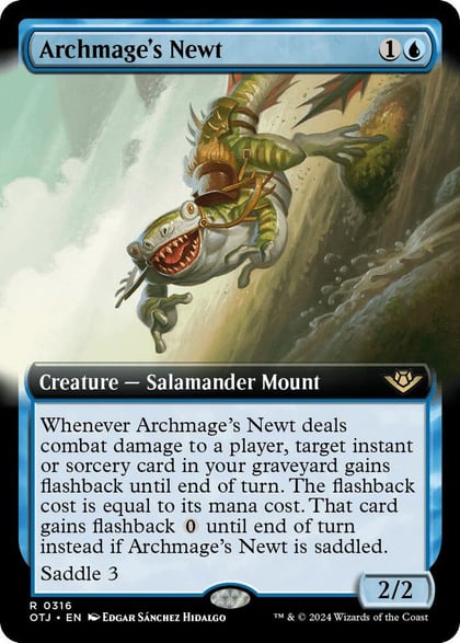 Archmage's Newt (Extended Art), Outlaws of Thunder Junction 316