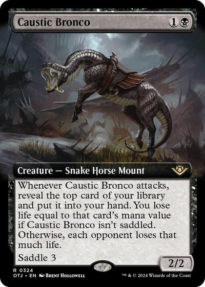 Caustic Bronco (Extended Art), Outlaws of Thunder Junction 324