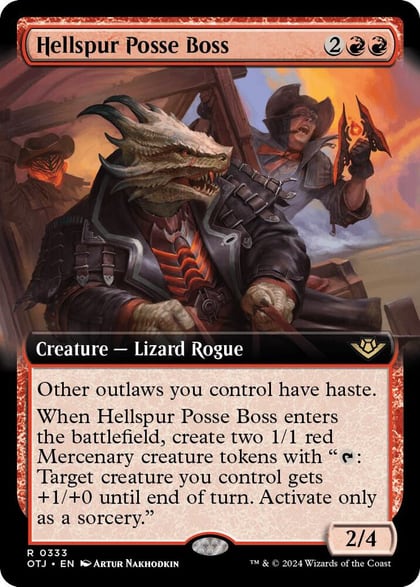 Hellspur Posse Boss (Extended Art), Outlaws of Thunder Junction 333