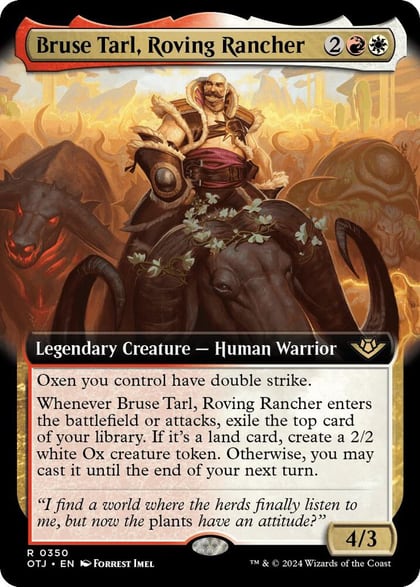 Bruse Tarl, Roving Rancher (Extended Art), Outlaws of Thunder Junction 350