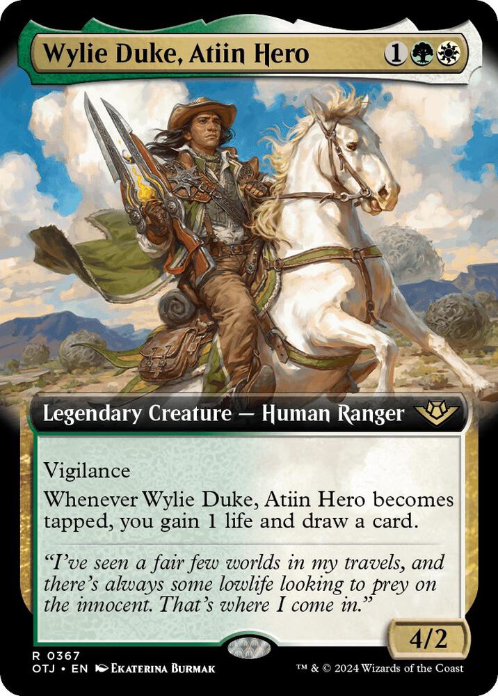 Wylie Duke, Atiin Hero (Extended Art), Outlaws of Thunder Junction 367