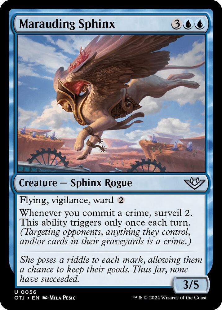 Marauding Sphinx, Outlaws of Thunder Junction 56