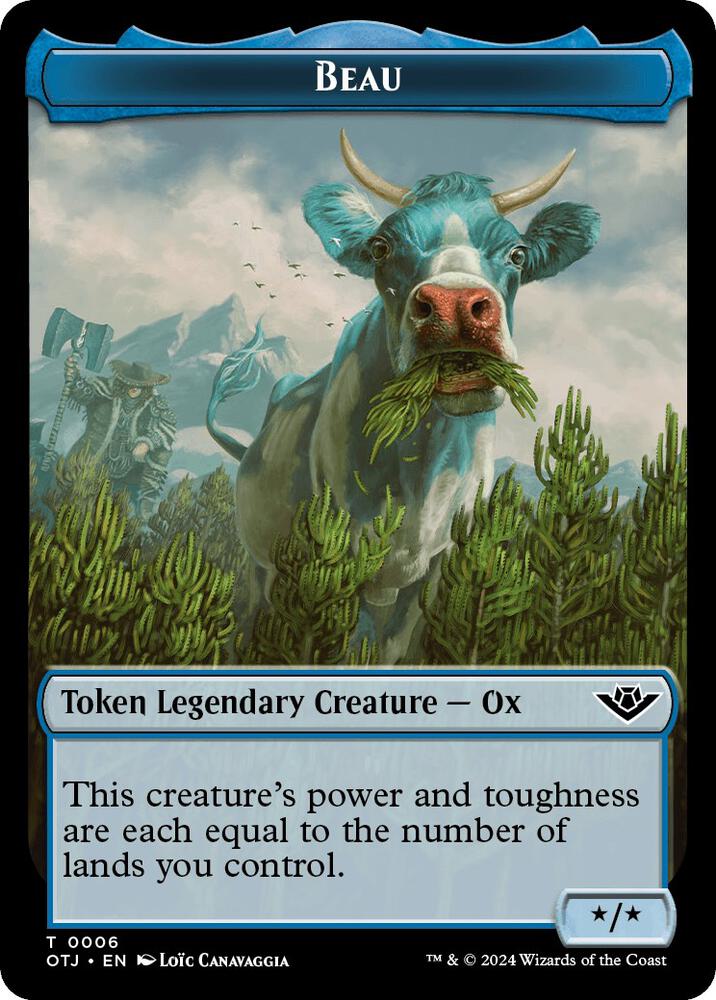 Beau // Plot Double-Sided Token, Outlaws of Thunder Junction 6 // 20