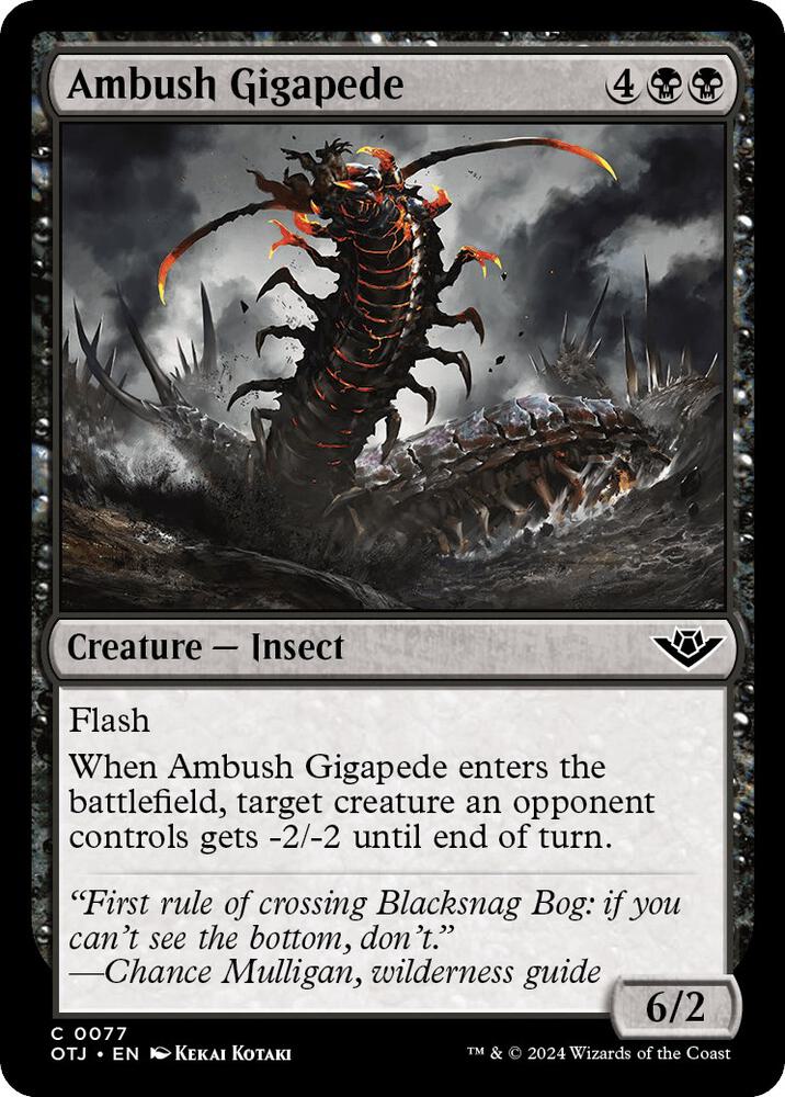 Ambush Gigapede, Outlaws of Thunder Junction 77