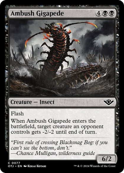 Ambush Gigapede, Outlaws of Thunder Junction 77