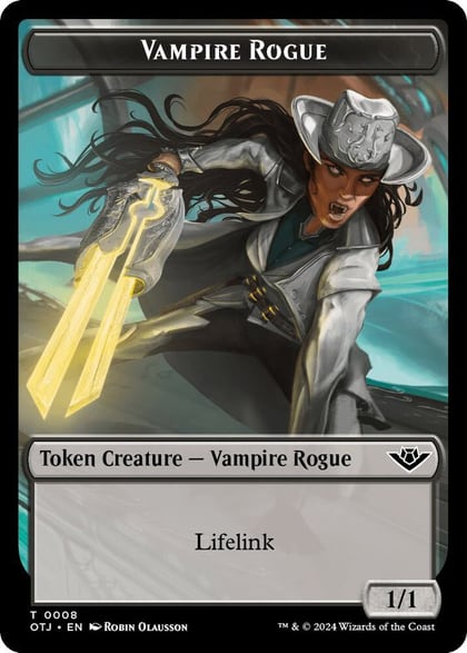 Vampire Rogue Token, Outlaws of Thunder Junction 8
