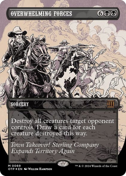 Overwhelming Forces (Textured Foil), Outlaws of Thunder Junction: Breaking News 69