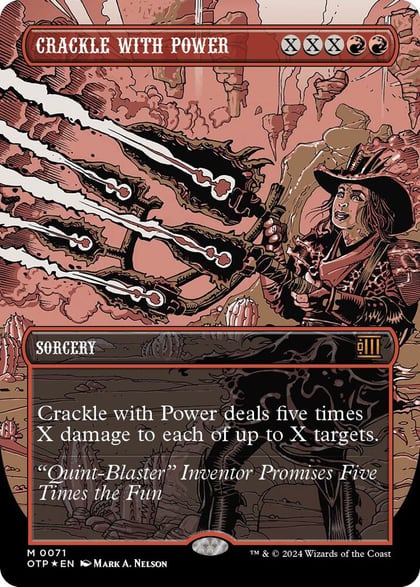 Crackle with Power (Textured Foil), Outlaws of Thunder Junction: Breaking News 71