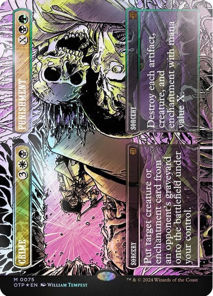 Crime // Punishment (Textured Foil), Outlaws of Thunder Junction: Breaking News 75