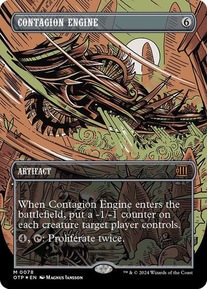 Contagion Engine (Textured Foil), Outlaws of Thunder Junction: Breaking News 78