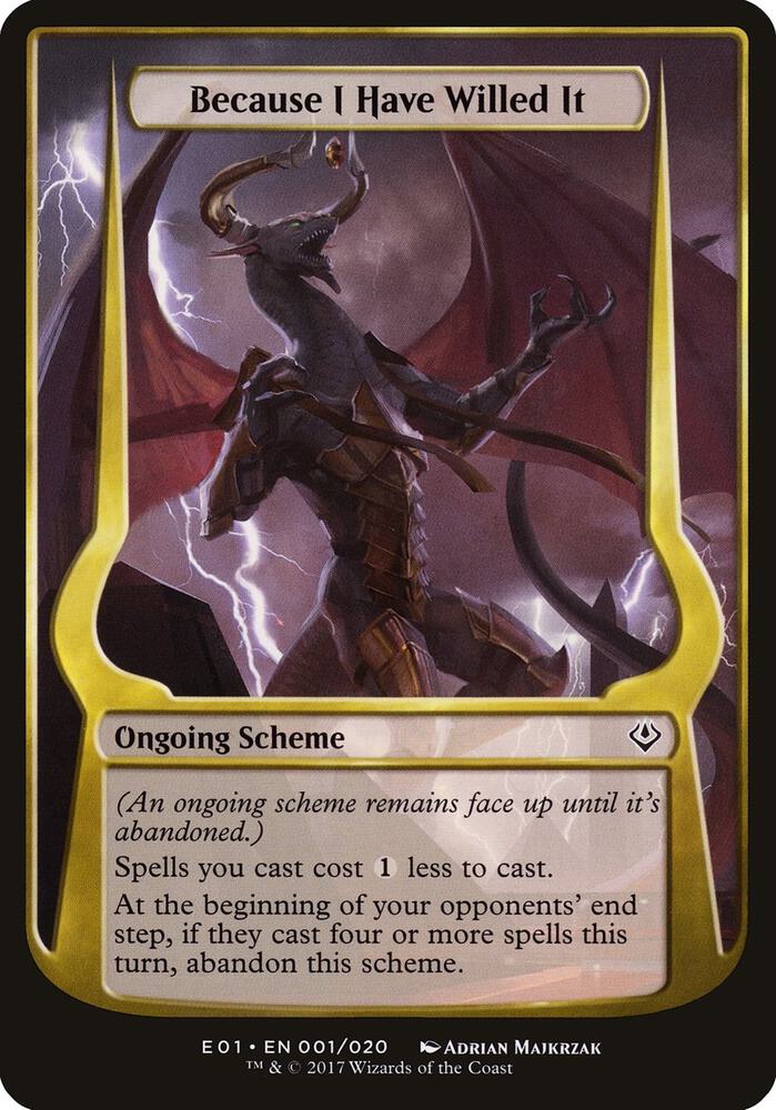 Because I Have Willed It (Archenemy: Nicol Bolas), Oversize Cards 1