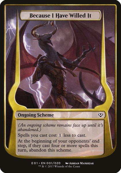 Because I Have Willed It (Archenemy: Nicol Bolas), Oversize Cards 1