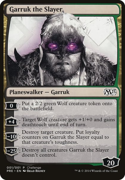 Garruk the Slayer (Magic 2015 Prerelease Promo), Oversize Cards 1