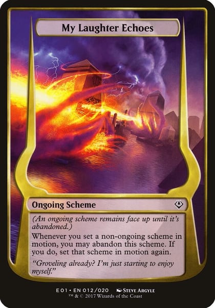 My Laughter Echoes (Archenemy: Nicol Bolas), Oversize Cards 12
