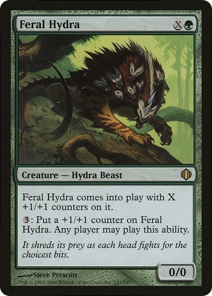 Feral Hydra (Magic Player Rewards 2009), Oversize Cards 131