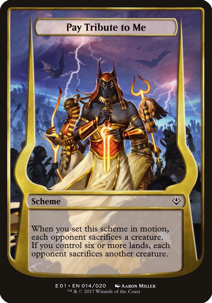 Pay Tribute to Me (Archenemy: Nicol Bolas), Oversize Cards 14