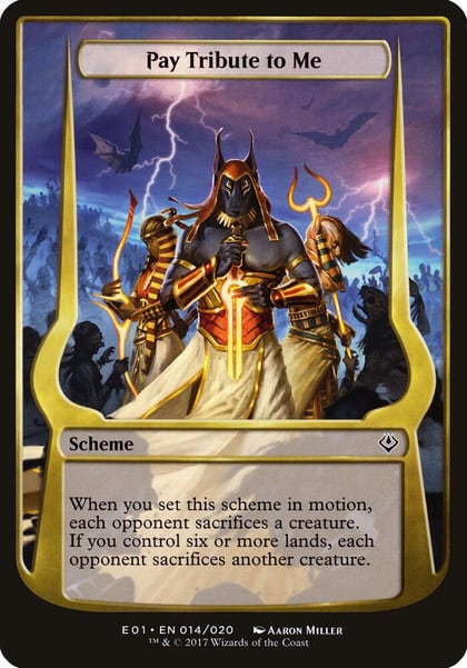 Pay Tribute to Me (Archenemy: Nicol Bolas), Oversize Cards 14