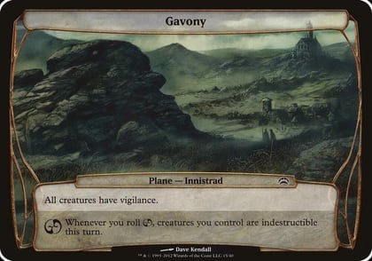 Gavony (Planechase 2012), Oversize Cards 15