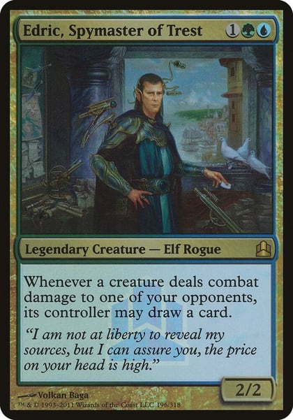 Edric, Spymaster of Trest (Commander Launch Promo), Oversize Cards 196
