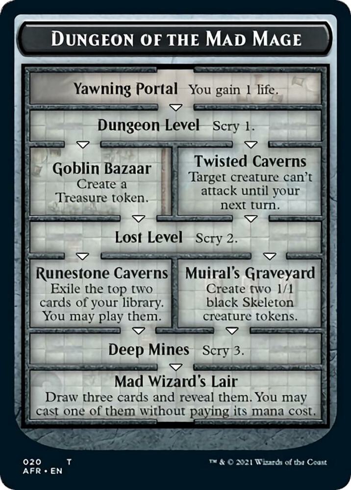 Dungeon of the Mad Mage Token (AFR), Oversize Cards 20