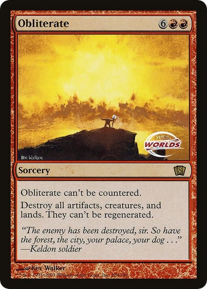 Obliterate (World Championship 2003), Oversize Cards 204