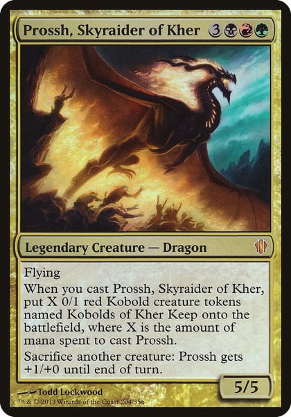 Prossh, Skyraider of Kher (Commander 2013), Oversize Cards 204