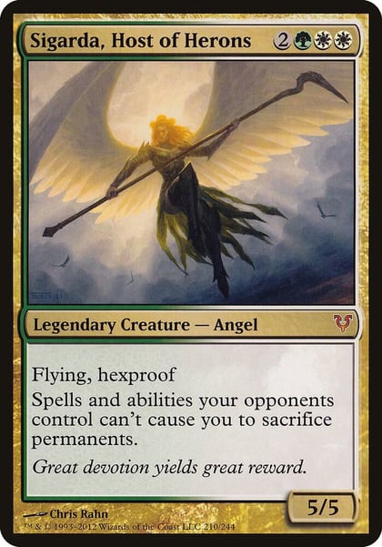Sigarda, Host of Herons (Avacyn Restored), Oversize Cards 210