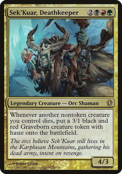 Sek'Kuar, Deathkeeper (Commander 2013), Oversize Cards 210