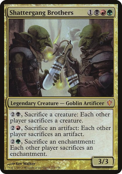 Shattergang Brothers (Commander 2013), Oversize Cards 213