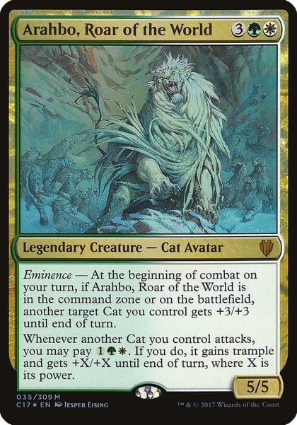 Arahbo, Roar of the World (Commander 2017), Oversize Cards 35