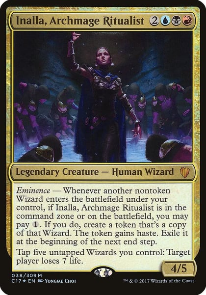 Inalla, Archmage Ritualist (Commander 2017), Oversize Cards 38