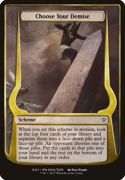 Choose Your Demise (Archenemy: Nicol Bolas), Oversize Cards 4