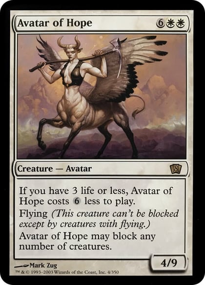 Avatar of Hope (8th Edition), Oversize Cards 4