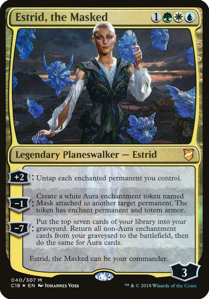 Estrid, the Masked (Commander 2018), Oversize Cards 40