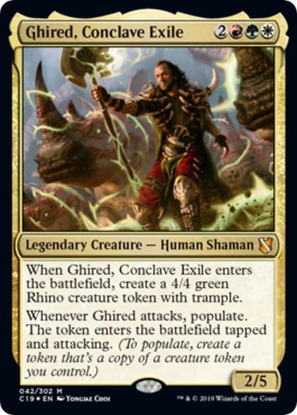 Ghired, Conclave Exile (Commander 2019), Oversize Cards 42