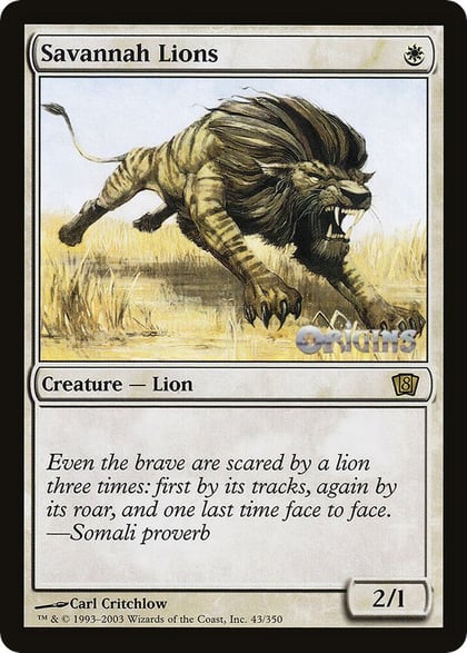 Savannah Lions (Origins 2003), Oversize Cards 43