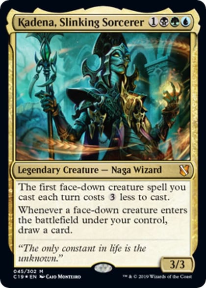 Kadena, Slinking Sorcerer (Commander 2019), Oversize Cards 45