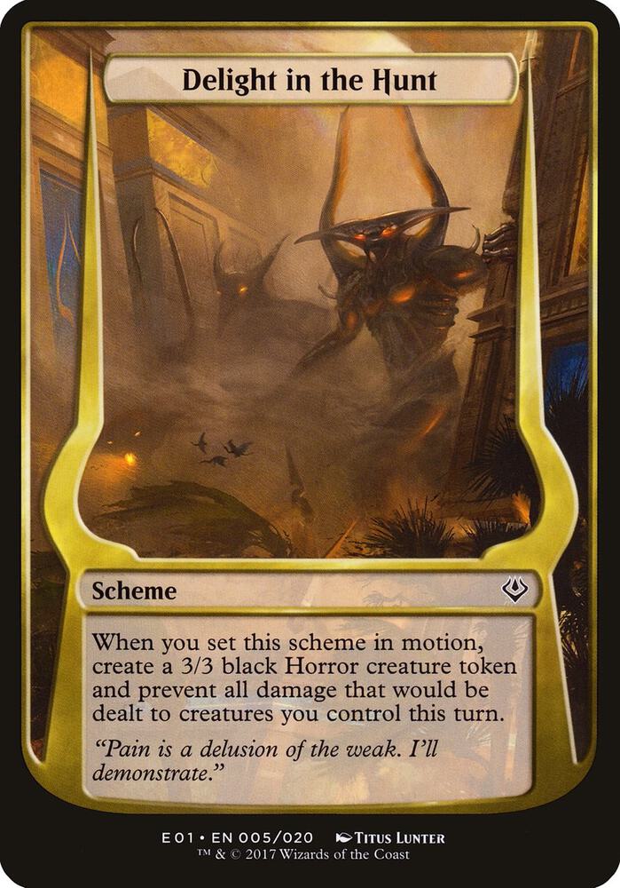 Delight in the Hunt (Archenemy: Nicol Bolas), Oversize Cards 5