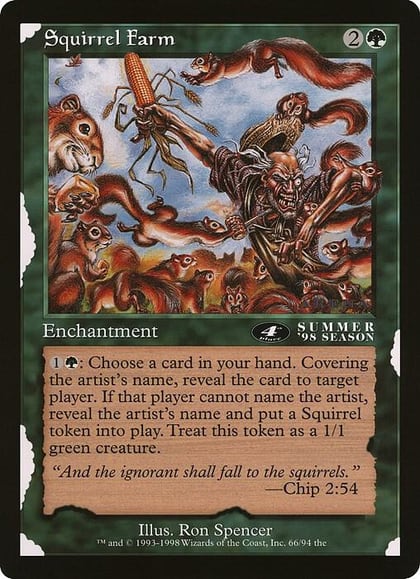 Squirrel Farm (4th Place) (Arena League), Oversize Cards 66