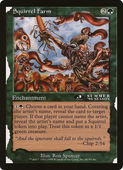 Squirrel Farm (3rd Place) (Arena League), Oversize Cards 66