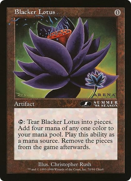 Blacker Lotus (Arena League), Oversize Cards 70