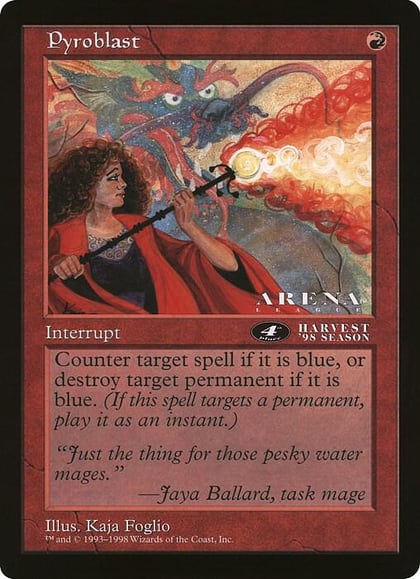 Pyroblast (4th Place) (Arena League), Oversize Cards #211443