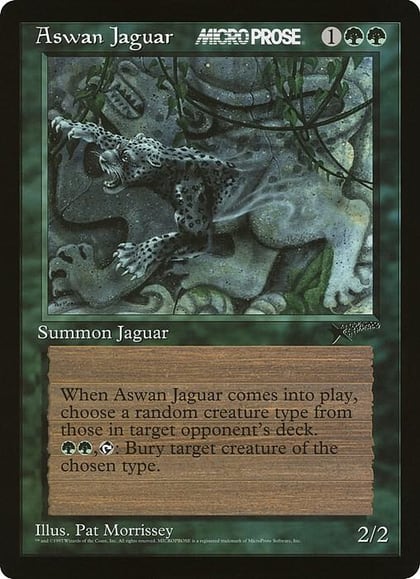 Aswan Jaguar (MicroProse), Oversize Cards #21474