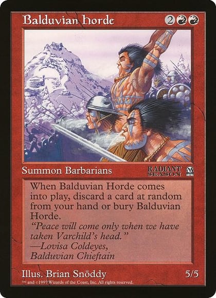 Balduvian Horde (Arena League), Oversize Cards #21477