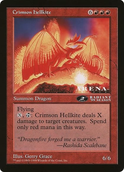 Crimson Hellkite (2nd place) (Arena League), Oversize Cards #21485